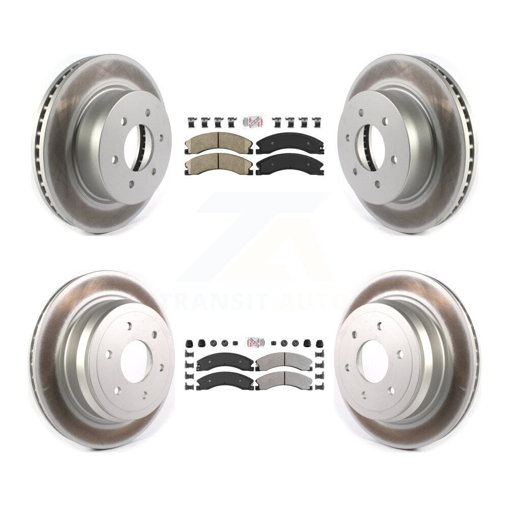 Transit Auto KGA-105071 Disc Brake Kit for 2016-2024 Nissan TITAN XD - Front and Rear