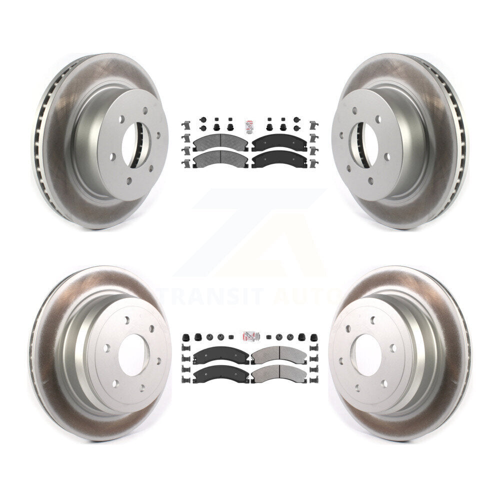Transit Auto KGA-105072 Disc Brake Kit for 2016-2024 Nissan TITAN XD - Front and Rear