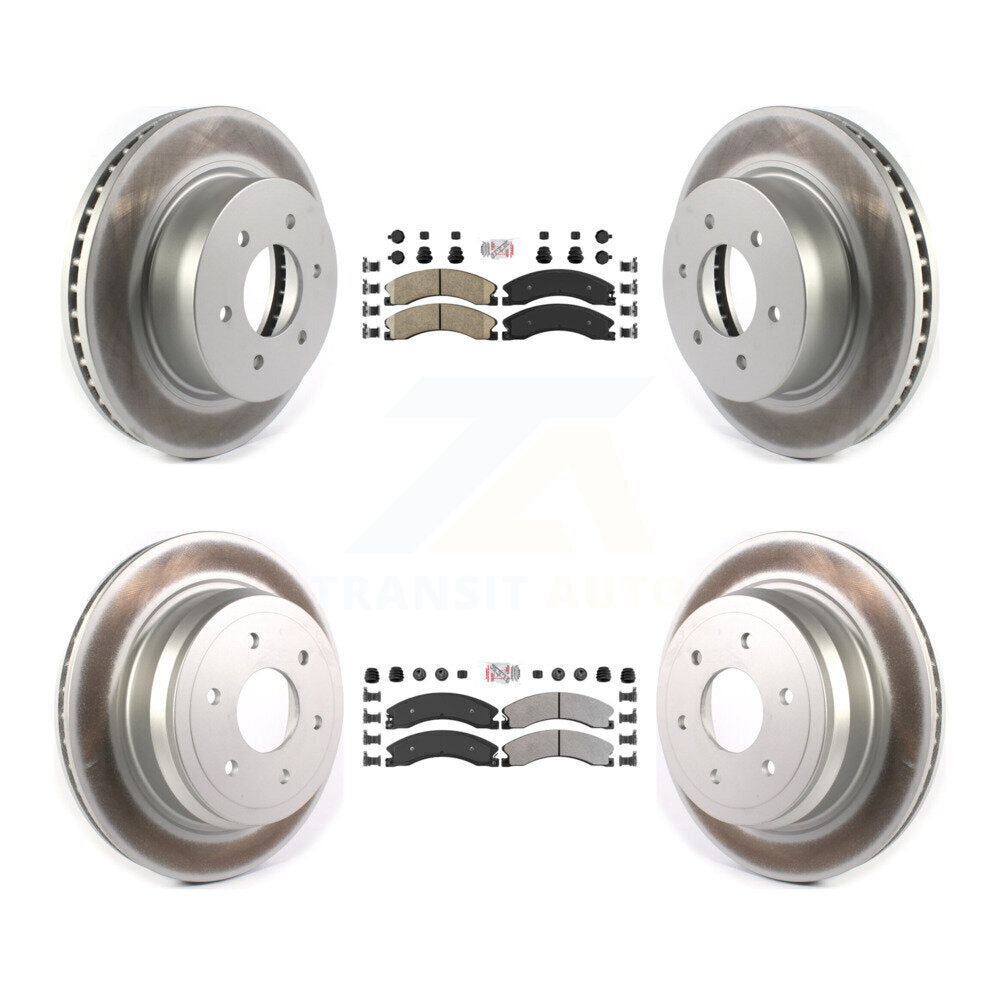 Transit Auto KGA-105073 Disc Brake Kit for 2016-2024 Nissan TITAN XD - Front and Rear