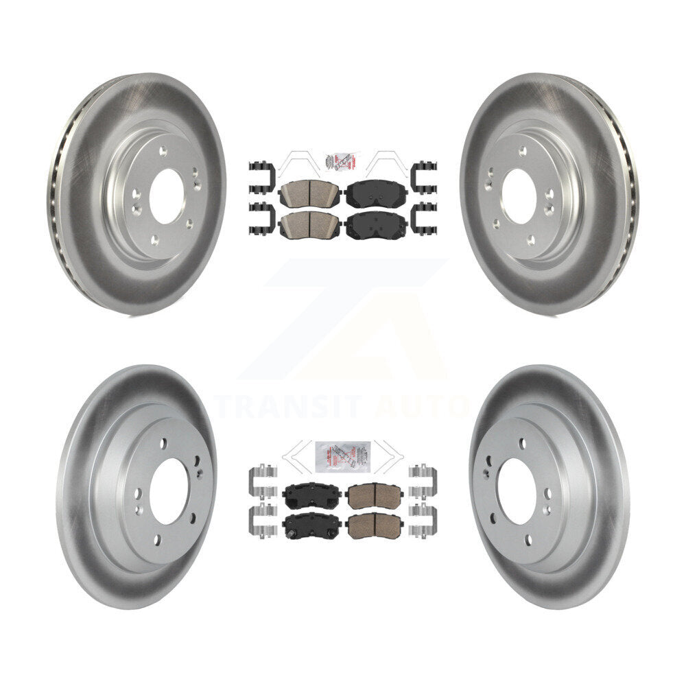 Transit Auto KGA-105097 Disc Brake Kit for 2018-2021 Hyundai Kona - Front and Rear