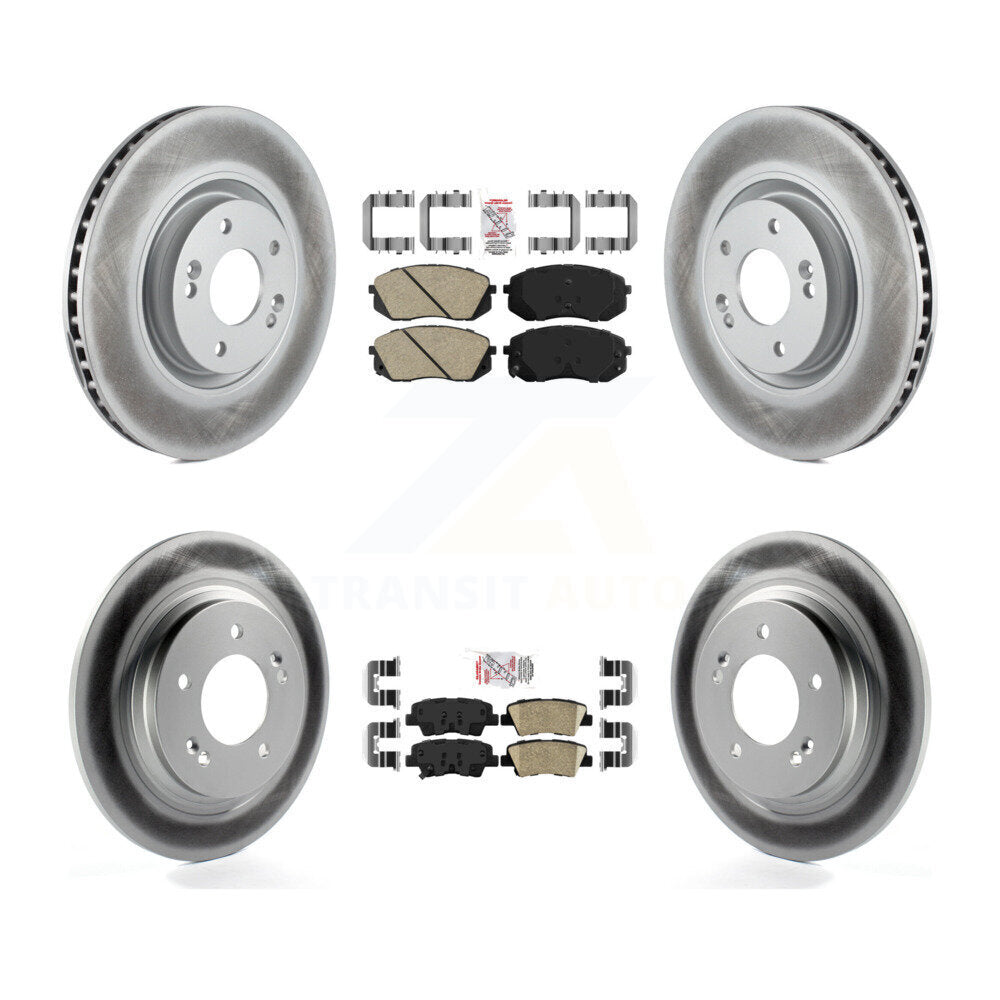 Transit Auto KGA-105098 Disc Brake Kit for 2014-2016 Hyundai Sonata, Kia Cadenza - Front and Rear