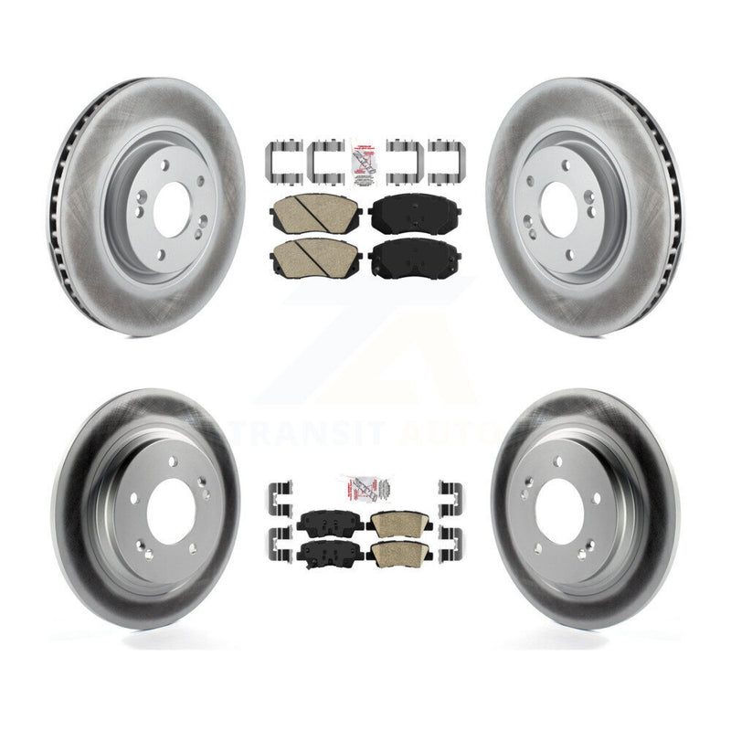 Transit Auto KGA-105098 Disc Brake Kit for 2014-2016 Hyundai Sonata, Kia Cadenza - Front and Rear