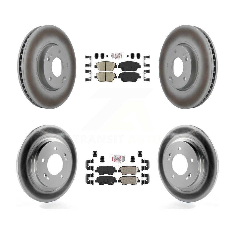 Transit Auto KGA-105100 Disc Brake Kit for 2015 Hyundai Sonata - Front and Rear
