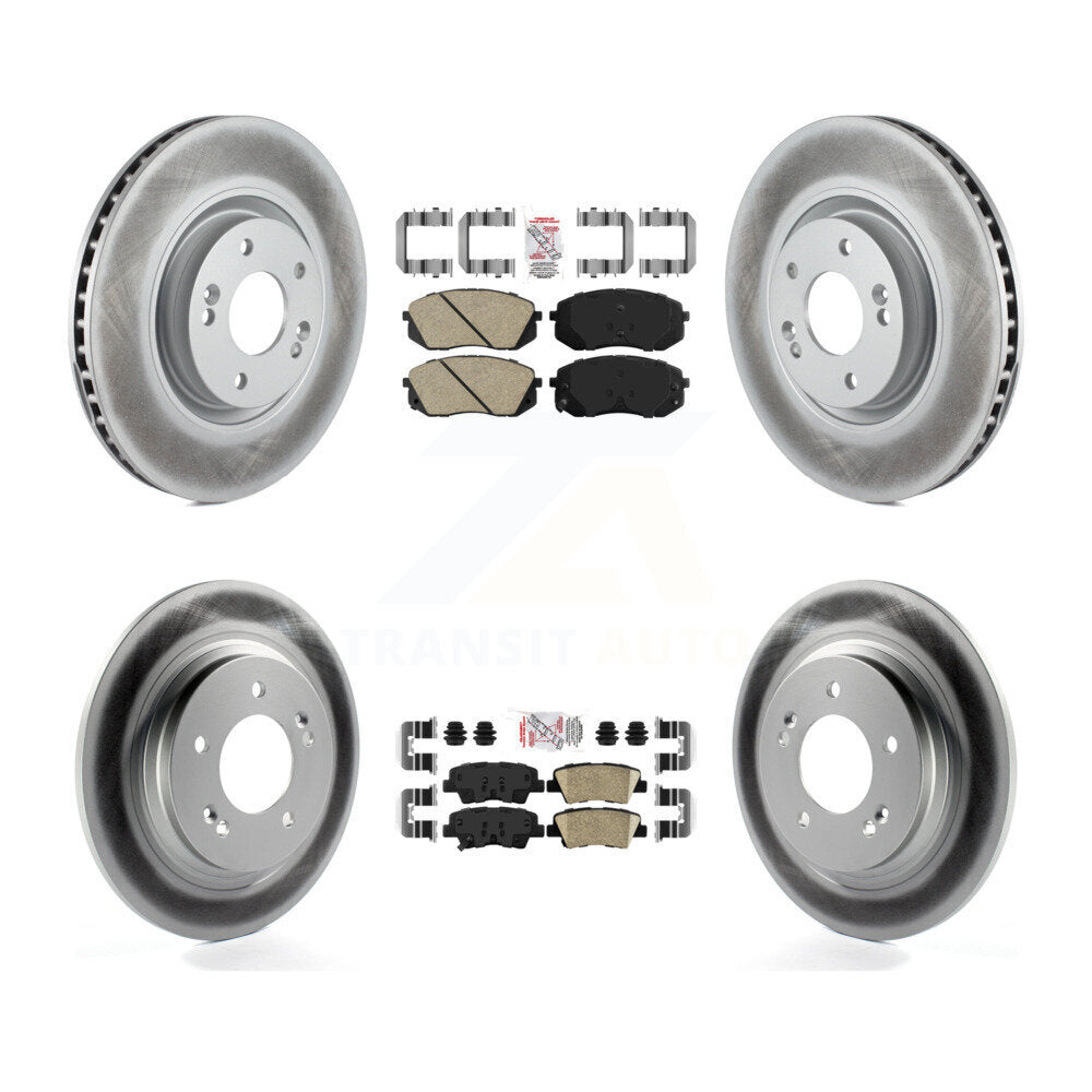 Transit Auto KGA-105101 Disc Brake Kit for 2014-2016 Hyundai Sonata, Kia Cadenza - Front and Rear
