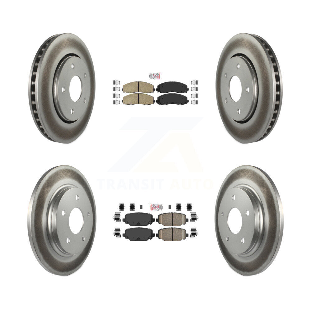 Transit Auto KGA-105107 Disc Brake Kit for 2017-2018 Dodge Grand Caravan - Front and Rear