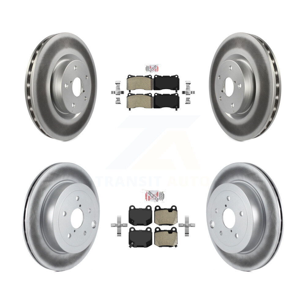 Transit Auto KGA-105120 Disc Brake Kit for 2008-2017 Subaru WRX STI, Subaru Impreza - Front and Rear