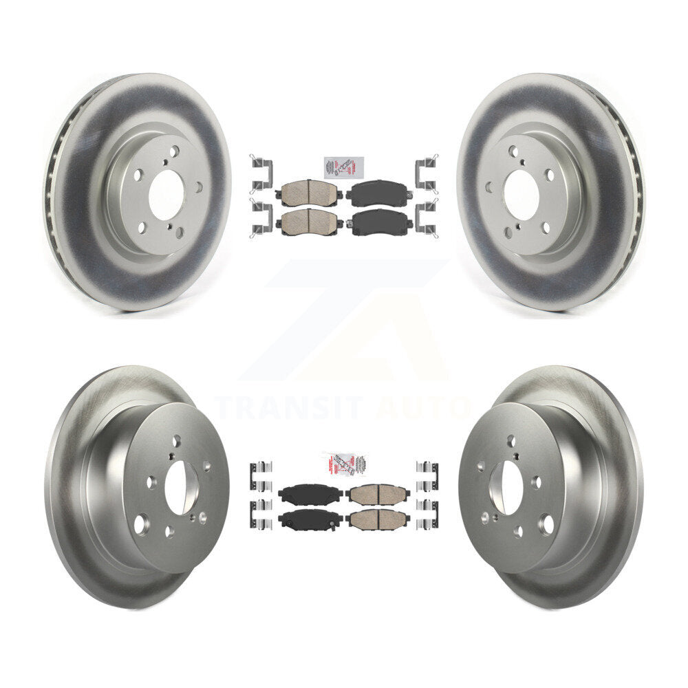 Transit Auto KGA-105128 Disc Brake Kit for 2017-2023 Subaru Impreza - Front and Rear
