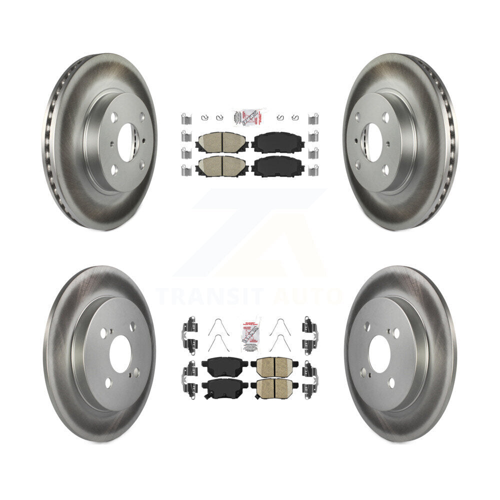 Transit Auto KGA-105137 Disc Brake Kit for 2012-2018 Toyota Yaris - Front and Rear