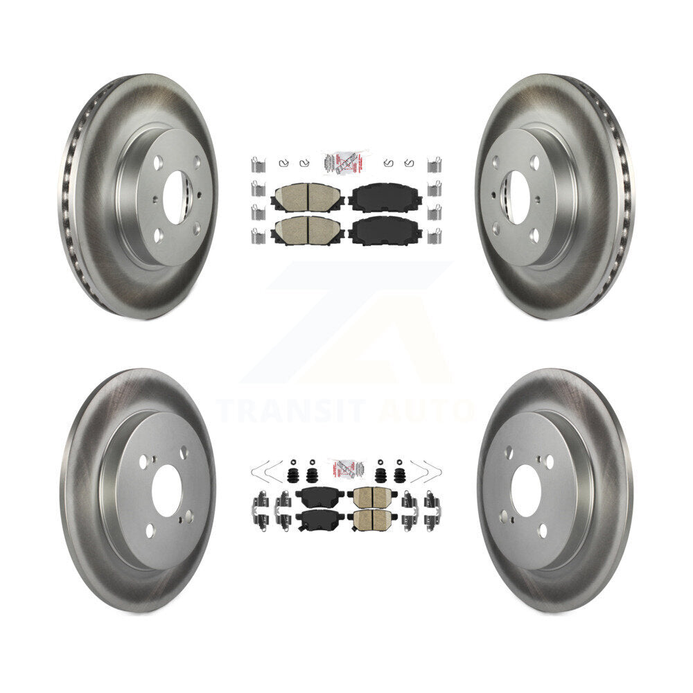 Transit Auto KGA-105138 Disc Brake Kit for 2012-2018 Toyota Yaris - Front and Rear