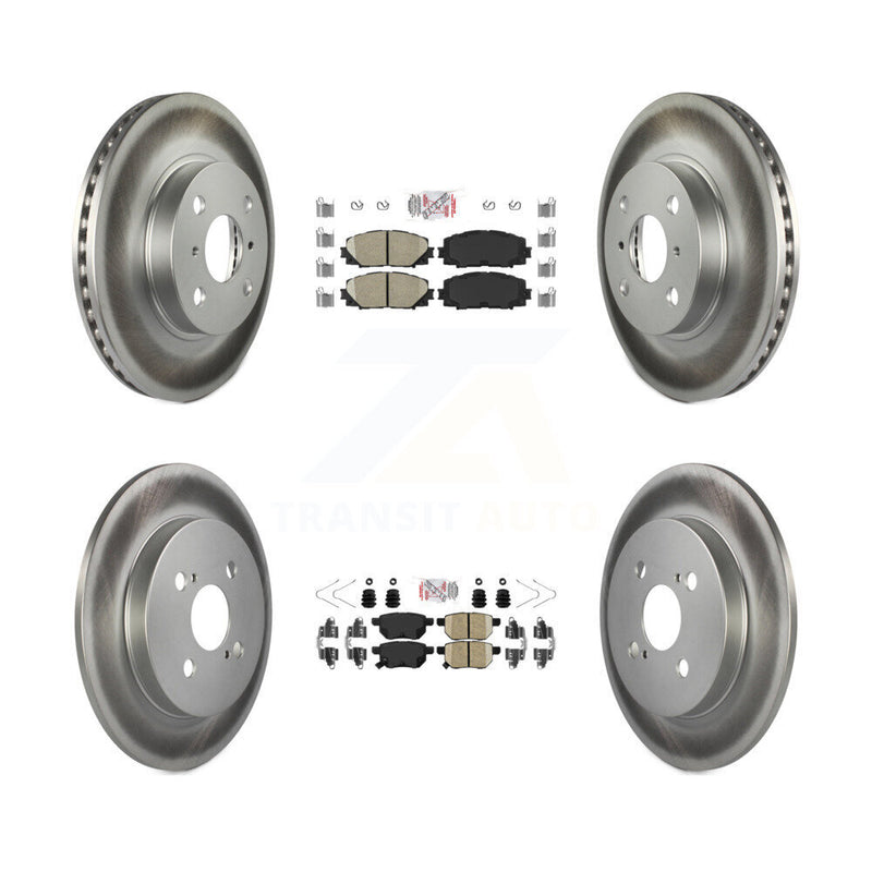 Transit Auto KGA-105138 Disc Brake Kit for 2012-2018 Toyota Yaris - Front and Rear