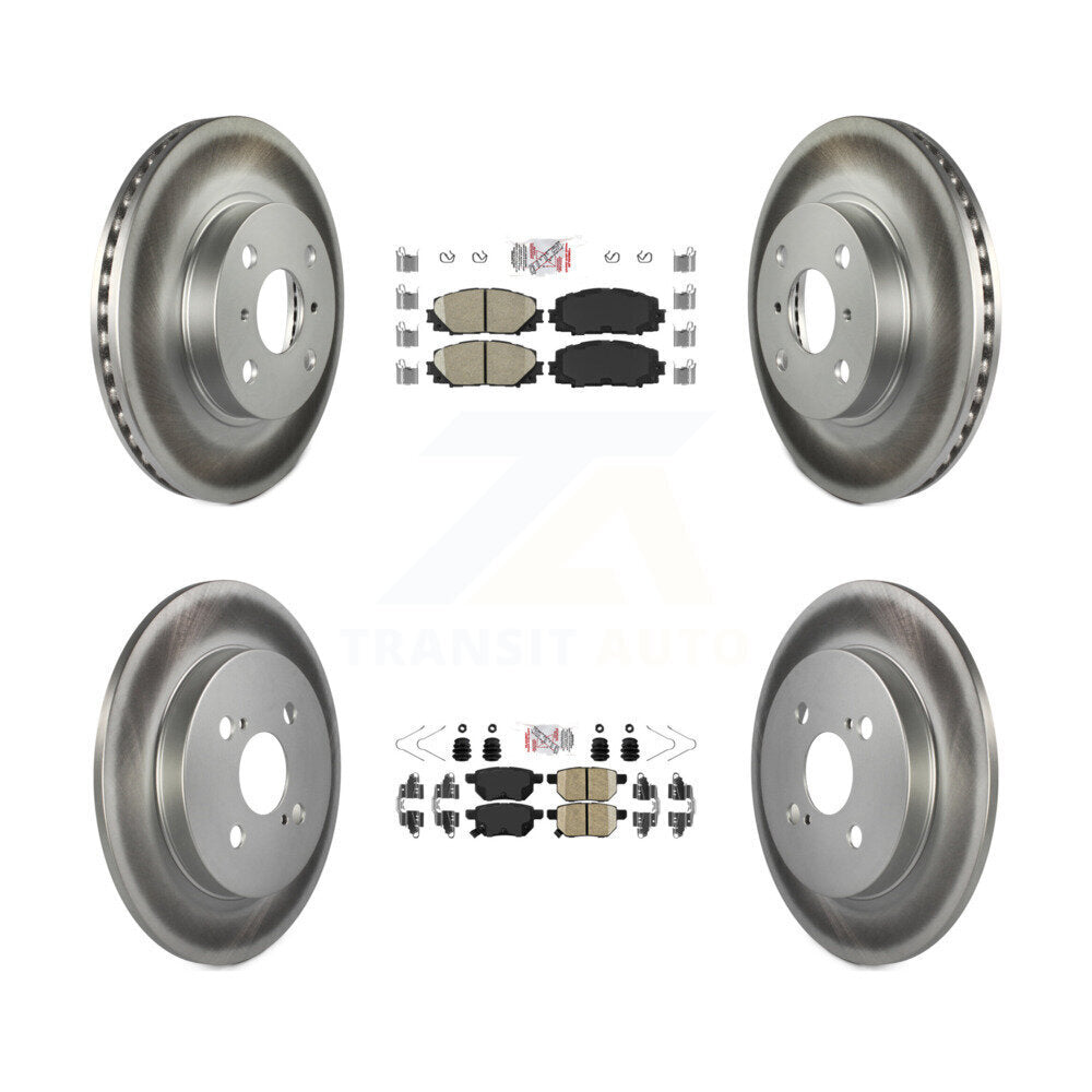 Transit Auto KGA-105139 Disc Brake Kit for 2012-2018 Toyota Yaris - Front and Rear