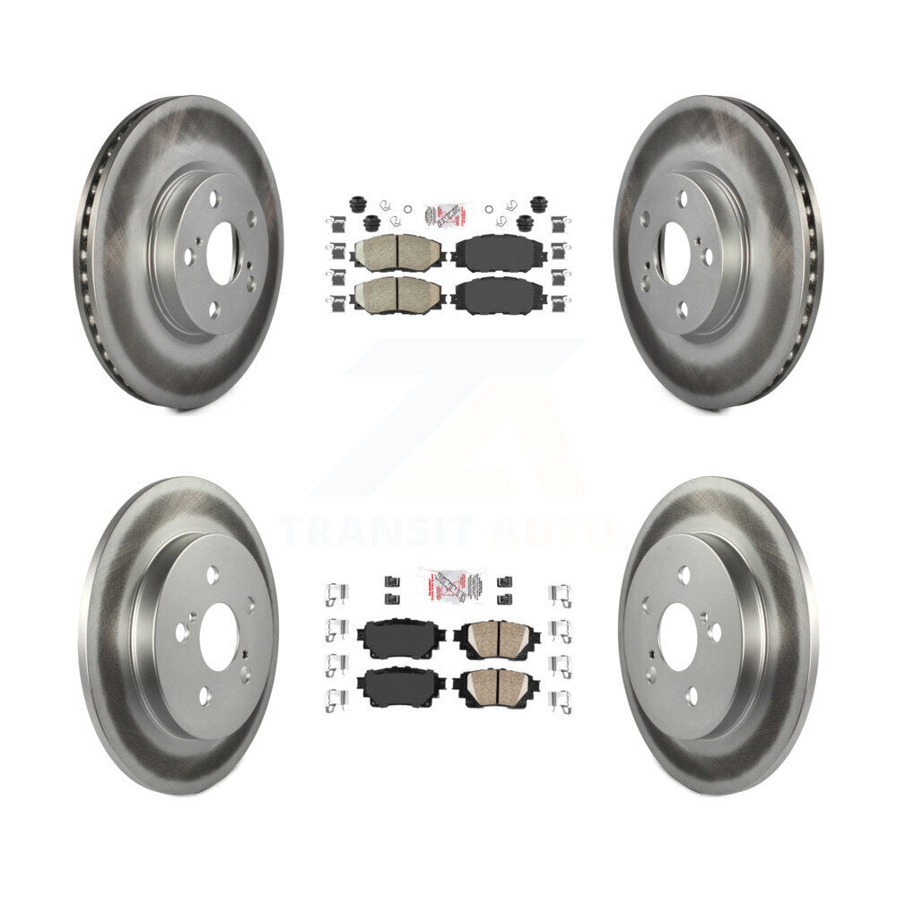Transit Auto KGA-105142 Disc Brake Kit for 2019 Toyota Corolla - Front and Rear