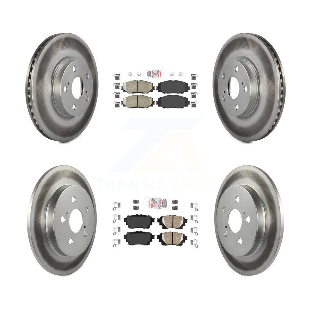 Transit Auto KGA-105143 Disc Brake Kit for 2019 Toyota Corolla - Front and Rear