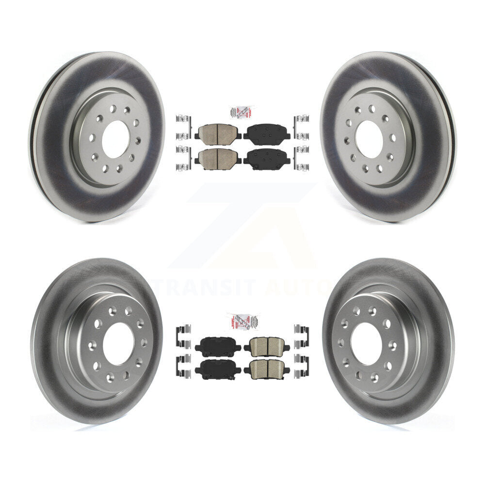 Transit Auto KGA-105151 Disc Brake Kit for 2017-2019 Chevrolet Equinox, GMC Terrain, Buick LaCrosse - Front and Rear
