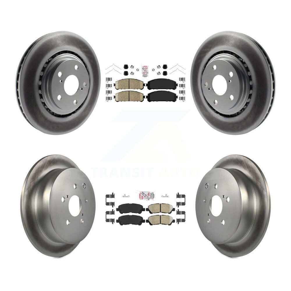 Transit Auto KGA-105176 Disc Brake Kit for 2014 Toyota Highlander - Front and Rear