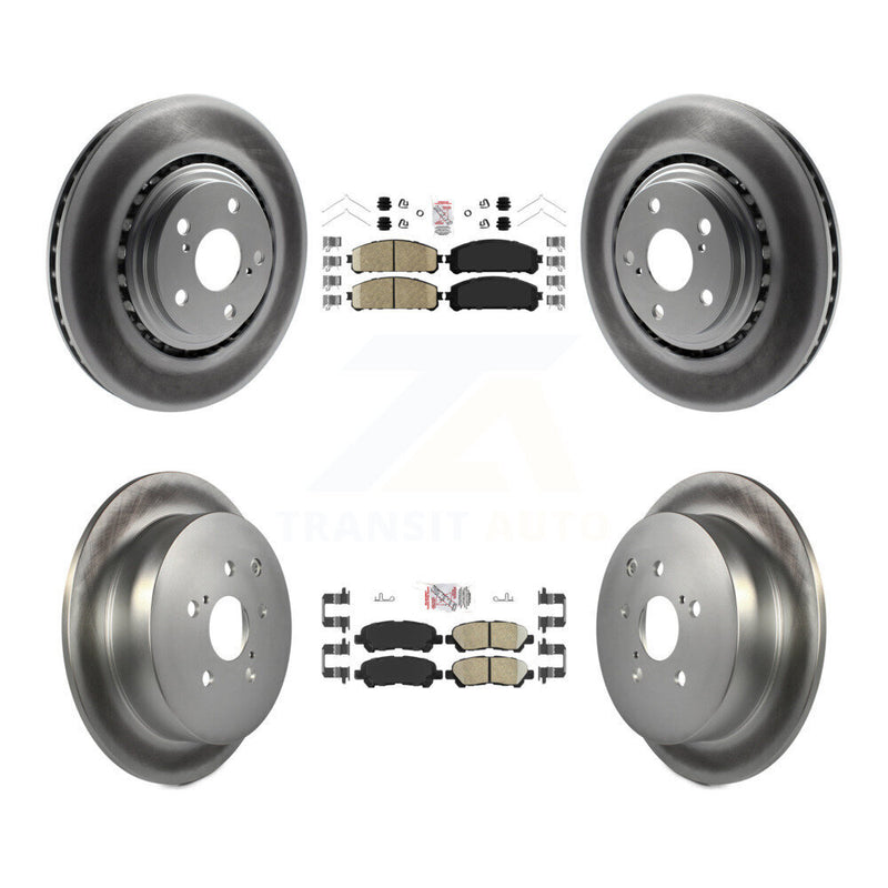Transit Auto KGA-105176 Disc Brake Kit for 2014 Toyota Highlander - Front and Rear