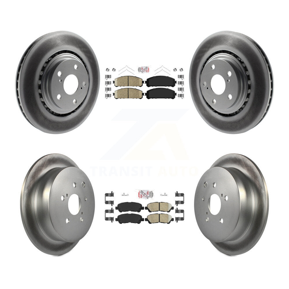 Transit Auto KGA-105177 Disc Brake Kit for 2014 Toyota Highlander - Front and Rear