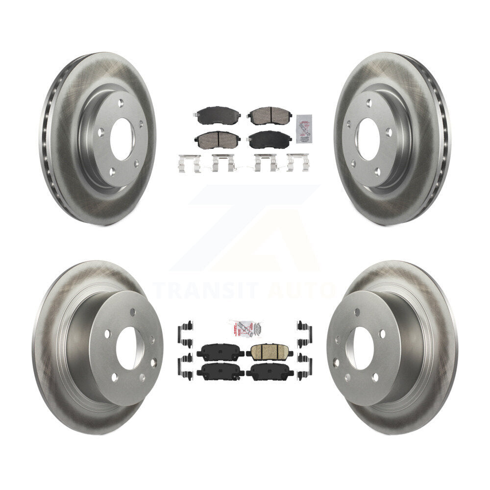 Transit Auto KGA-105185 Disc Brake Kit for 2013-2019 Nissan Sentra - Front and Rear