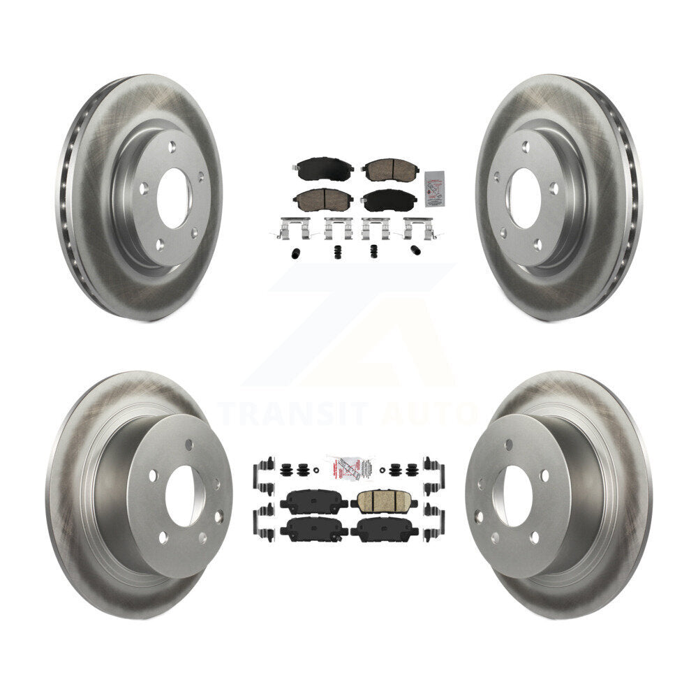Transit Auto KGA-105186 Disc Brake Kit for 2013-2019 Nissan Sentra - Front and Rear