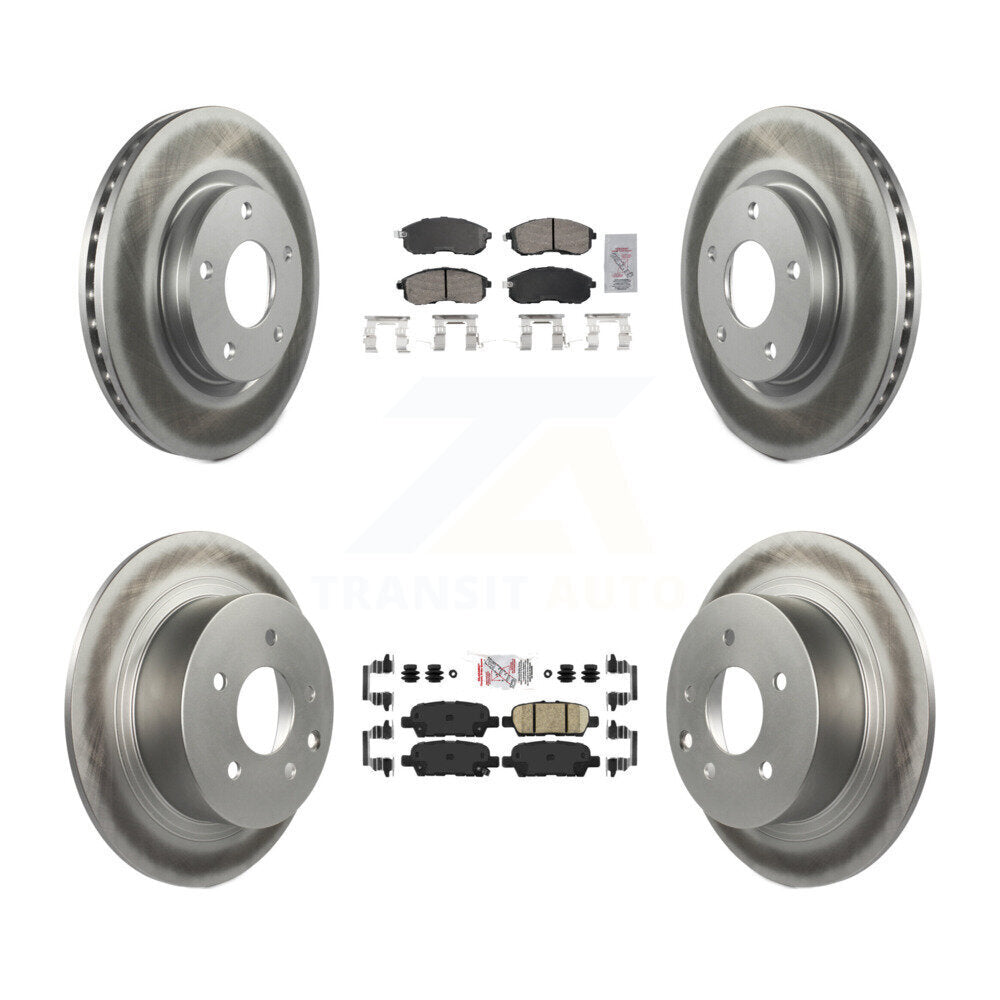 Transit Auto KGA-105187 Disc Brake Kit for 2013-2019 Nissan Sentra - Front and Rear