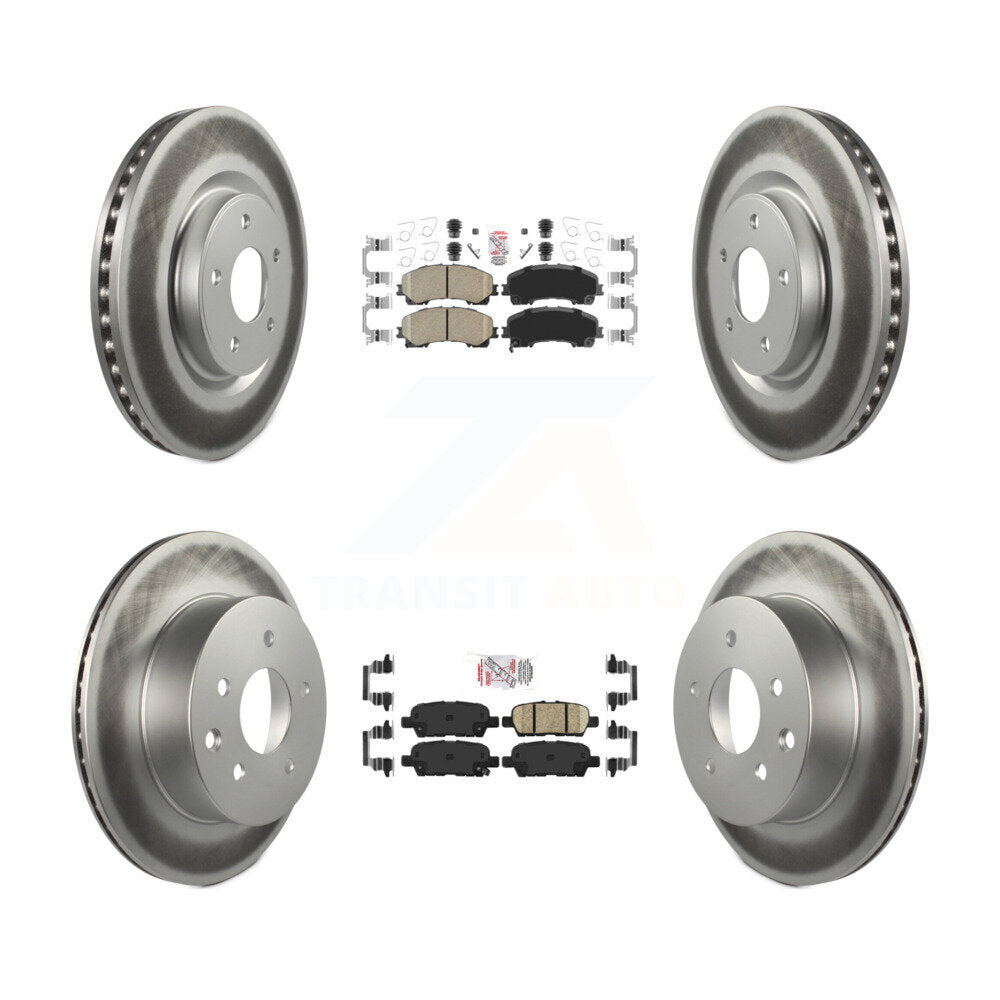 Transit Auto KGA-105188 Disc Brake Kit for 2014-2019 Nissan Rogue - Front and Rear