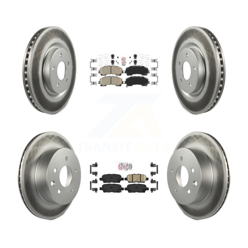 Transit Auto KGA-105188 Disc Brake Kit for 2014-2019 Nissan Rogue - Front and Rear