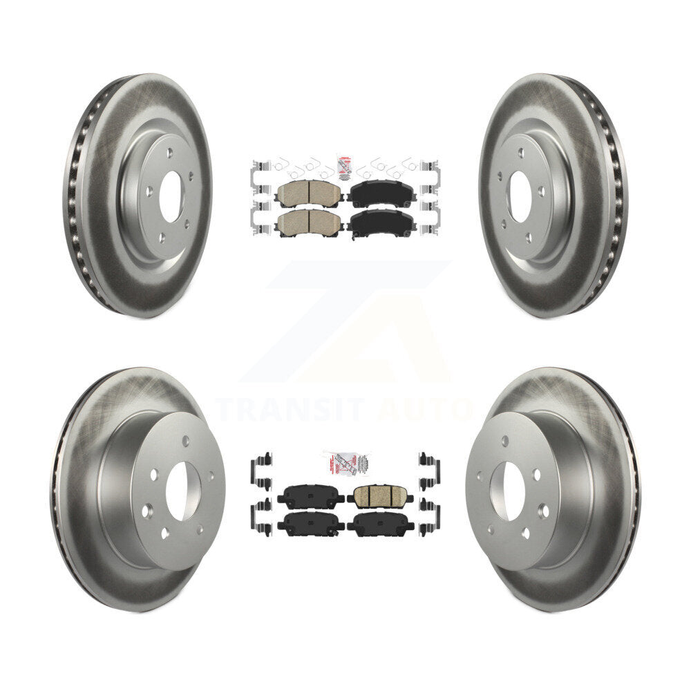 Transit Auto KGA-105189 Disc Brake Kit for 2014-2019 Nissan Rogue - Front and Rear