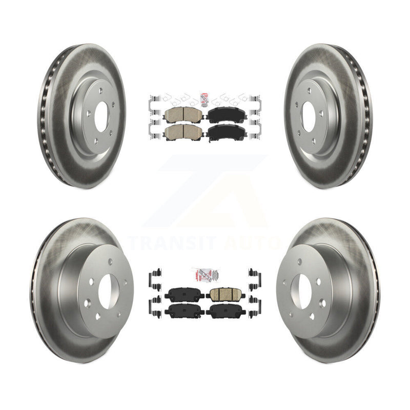 Transit Auto KGA-105189 Disc Brake Kit for 2014-2019 Nissan Rogue - Front and Rear