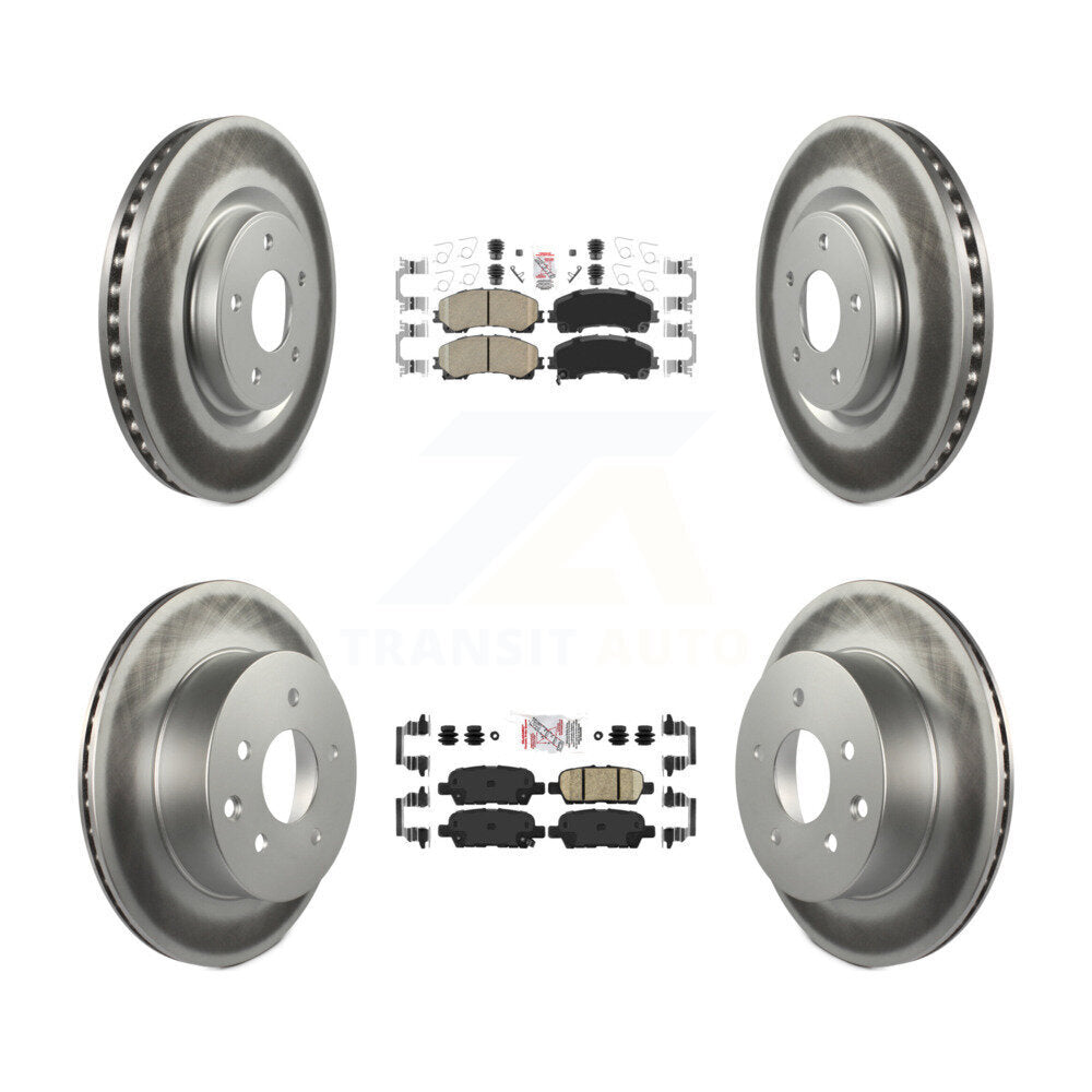 Transit Auto KGA-105190 Disc Brake Kit for 2014-2019 Nissan Rogue - Front and Rear