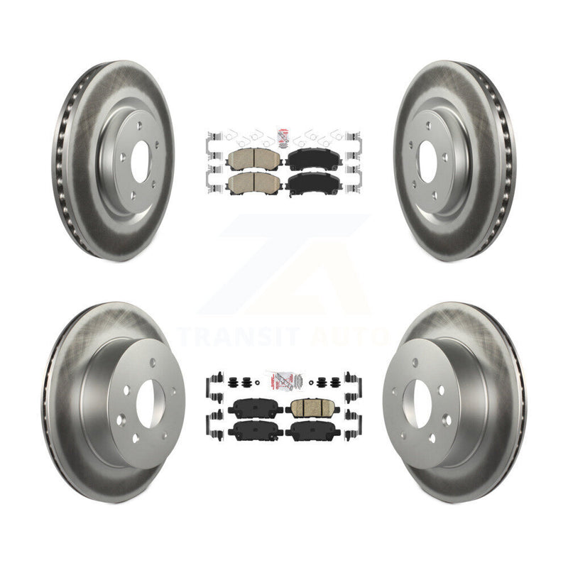 Transit Auto KGA-105191 Disc Brake Kit for 2014-2019 Nissan Rogue - Front and Rear