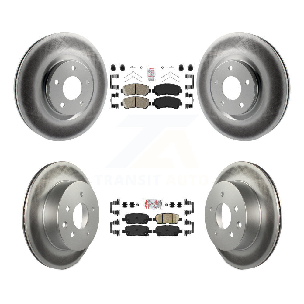 Transit Auto KGA-105194 Disc Brake Kit for 2014-2017 Nissan Juke - Front and Rear