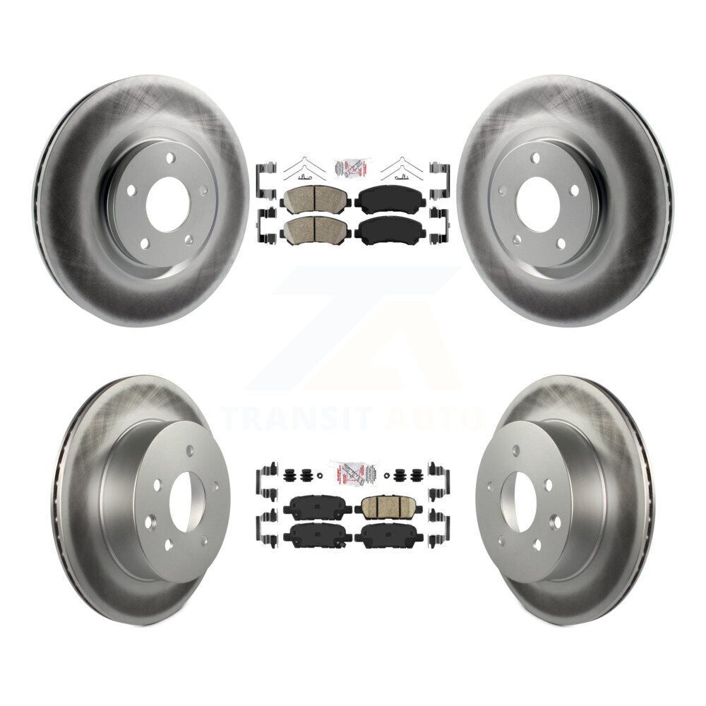 Transit Auto KGA-105195 Disc Brake Kit for 2014-2017 Nissan Juke - Front and Rear
