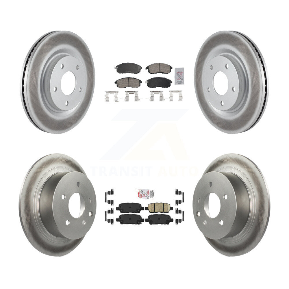Transit Auto KGA-105197 Disc Brake Kit for 2017-2019 Nissan Sentra - Front and Rear