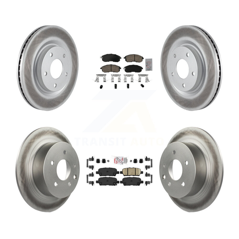 Transit Auto KGA-105198 Disc Brake Kit for 2017-2019 Nissan Sentra - Front and Rear