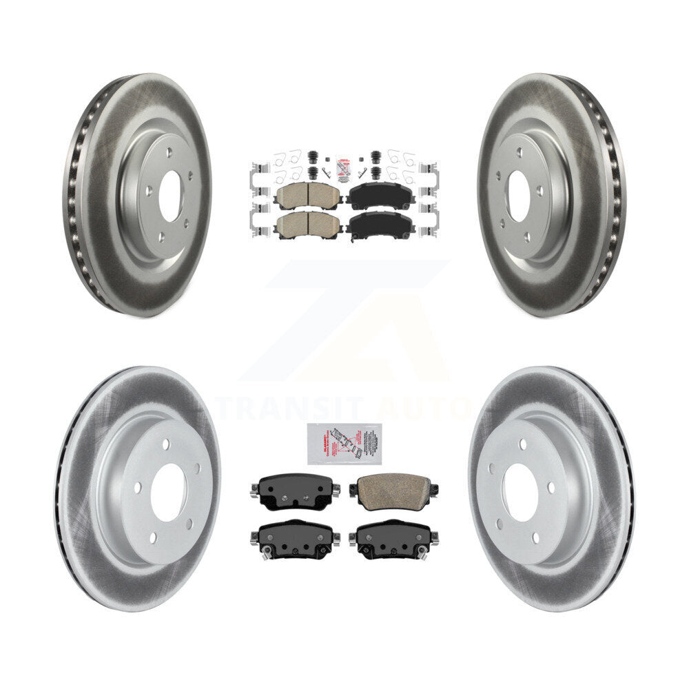 Transit Auto KGA-105200 Disc Brake Kit for 2019 Nissan Rogue - Front and Rear