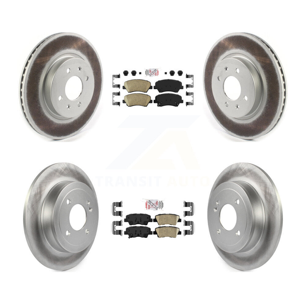 Transit Auto KGA-105213 Disc Brake Kit for 2012-2017 Kia Rio - Front and Rear