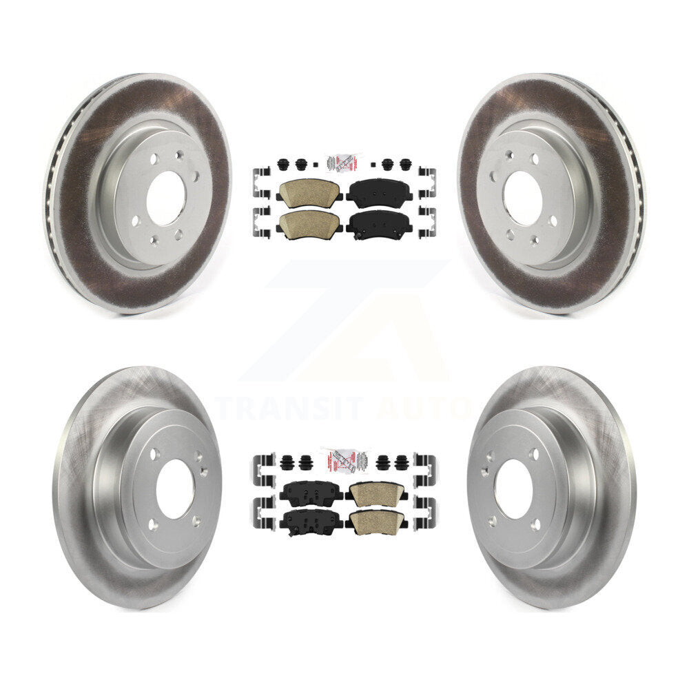 Transit Auto KGA-105214 Disc Brake Kit for 2012-2017 Kia Rio - Front and Rear