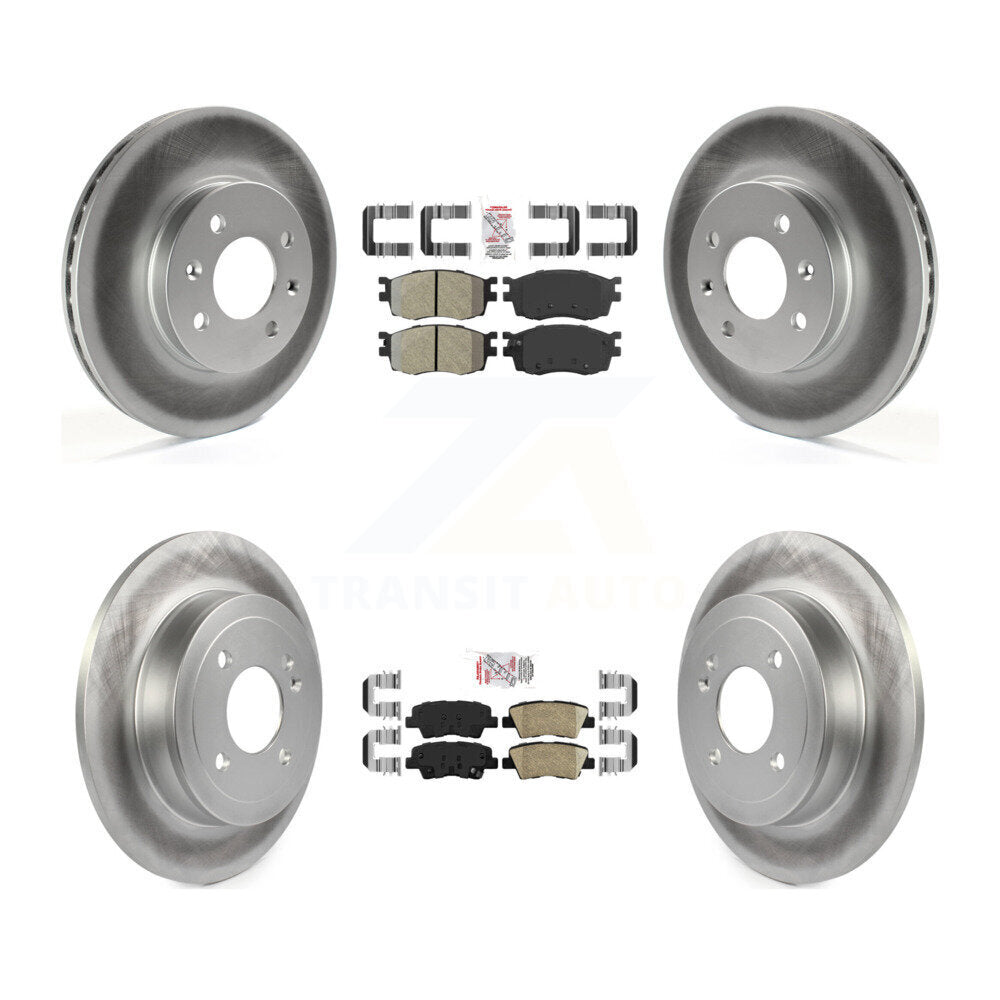 Transit Auto KGA-105333 Disc Brake Kit for 2011 Hyundai Accent - Front and Rear
