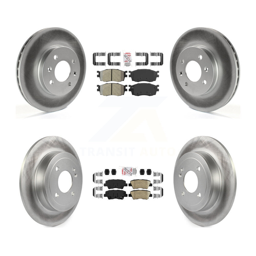 Transit Auto KGA-105334 Disc Brake Kit for 2011 Hyundai Accent - Front and Rear