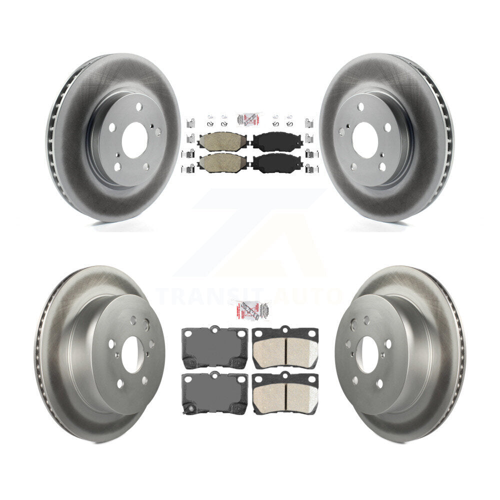 Transit Auto KGA-105336 Disc Brake Kit for 2010-2013 Lexus IS250 - Front and Rear