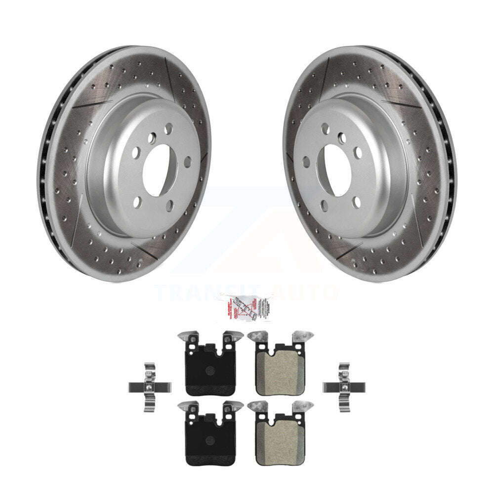 Transit Auto KGA-105410 Disc Brake Kit for 2013-2020 BMW 330i, BMW 330i GT xDrive and More - Rear