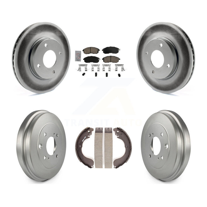 Transit Auto KGA-105494 Disc Brake Kit for 2007-2012 Nissan Versa - Front and Rear