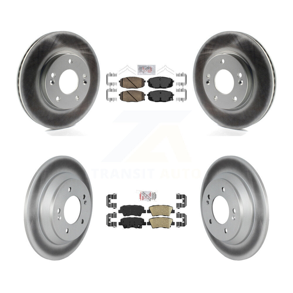 Transit Auto KGA-105602 Disc Brake Kit for 2022 Hyundai Kona - Front and Rear