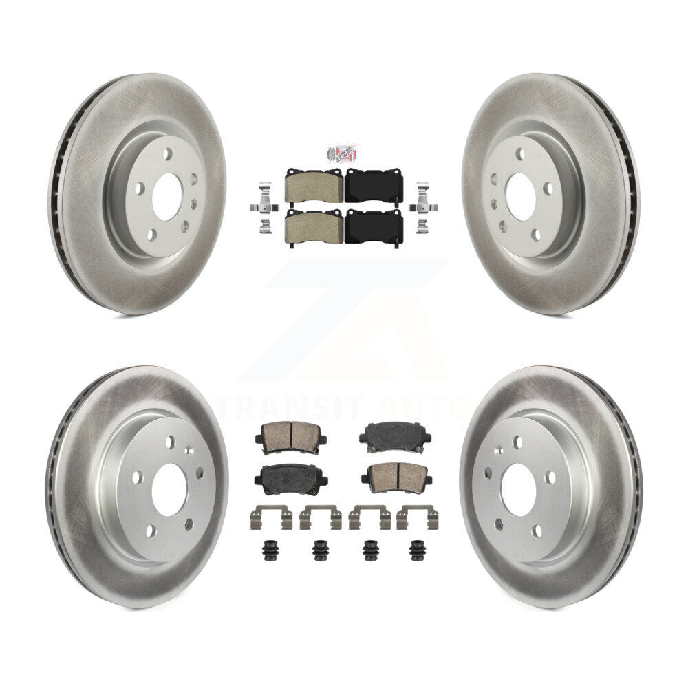 Transit Auto KGA-105655 Disc Brake Kit for 2013-2019 Cadillac XTS - Front and Rear
