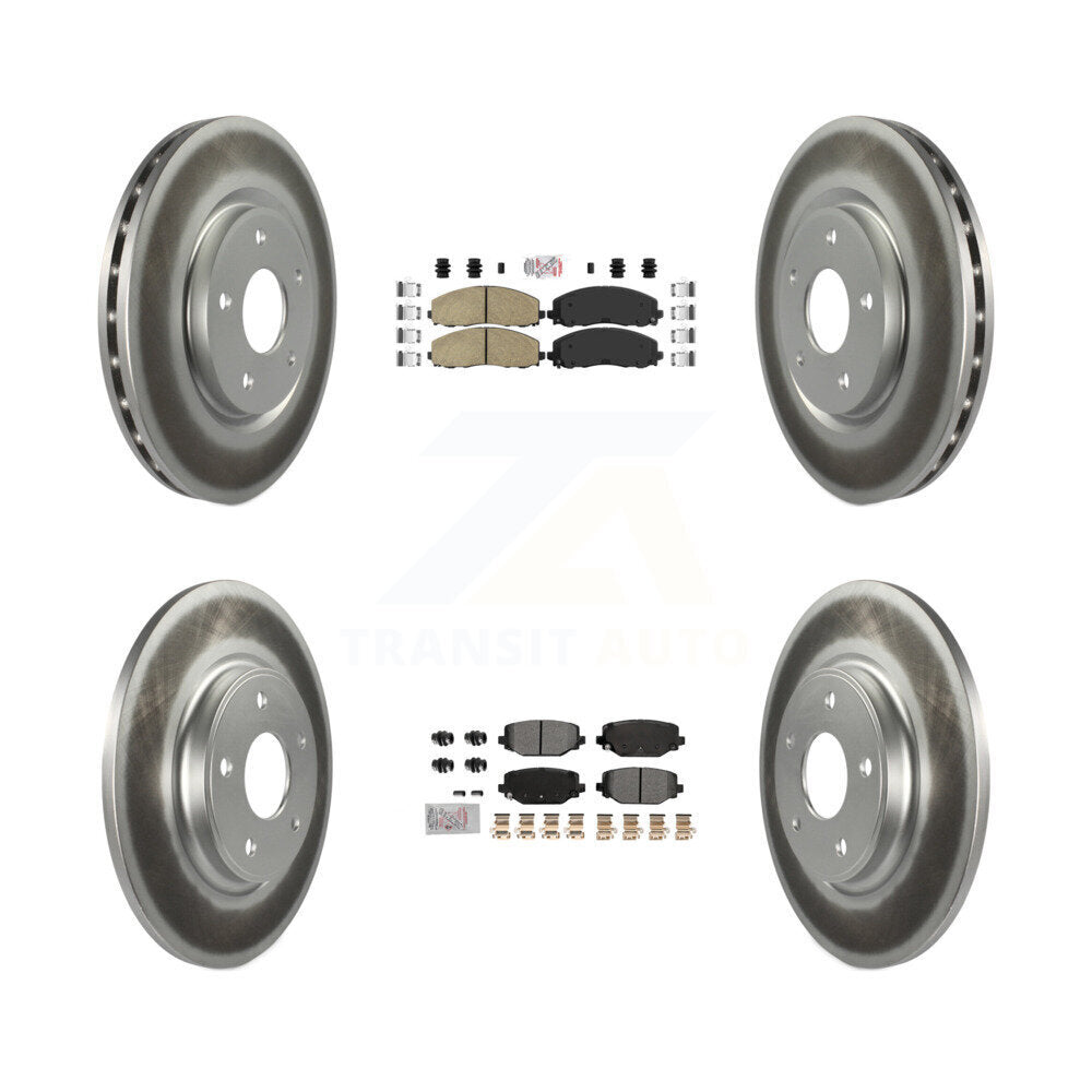 Transit Auto KGA-105665 Disc Brake Kit for 2012-2020 Dodge Grand Caravan, Dodge Journey and More - Front and Rear