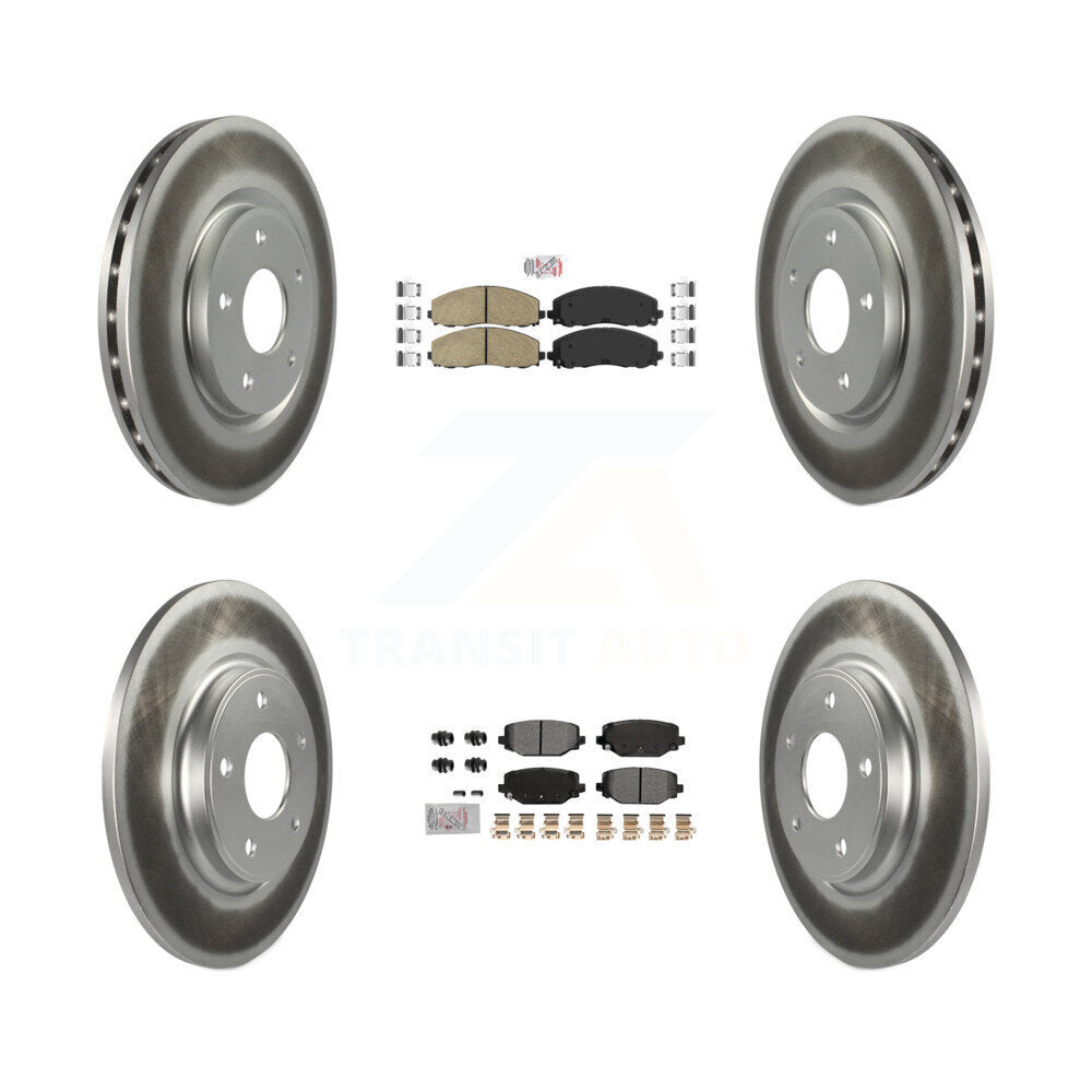 Transit Auto KGA-105666 Disc Brake Kit for 2012-2020 Dodge Grand Caravan, Dodge Journey and More - Front and Rear
