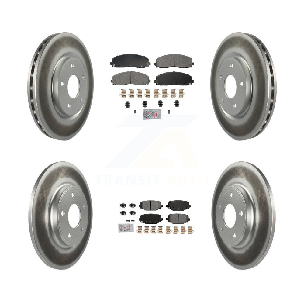 Transit Auto KGA-105667 Disc Brake Kit for 2012-2020 Dodge Grand Caravan, Dodge Journey and More - Front and Rear