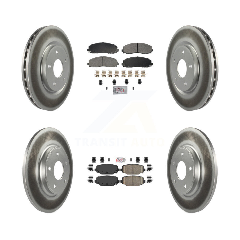Transit Auto KGA-105668 Disc Brake Kit for 2012-2020 Dodge Grand Caravan, Dodge Journey and More - Front and Rear