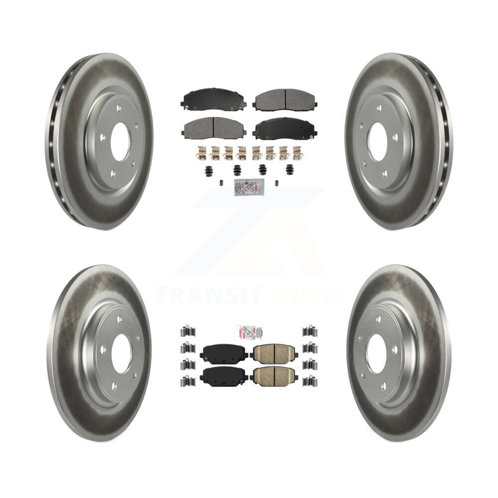 Transit Auto KGA-105669 Disc Brake Kit for 2012-2020 Dodge Grand Caravan, Dodge Journey and More - Front and Rear