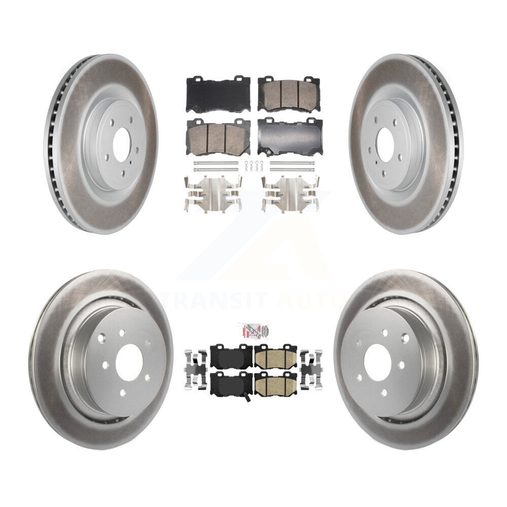 Transit Auto KGA-105678 Disc Brake Kit for 2009-2013 INFINITI FX50 - Front and Rear